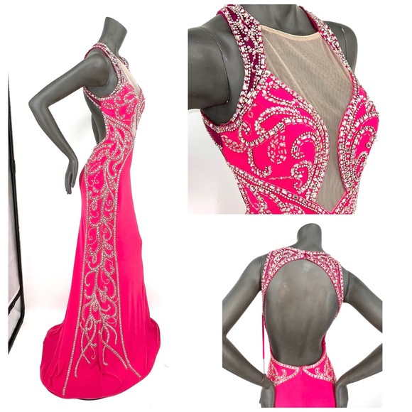 🚫SOLD! NWOT |•ROYAL QUEEN COLLECTIONS•| AMAZING Rhinestone Pageant/Prom/Formal - Picture 3 of 16